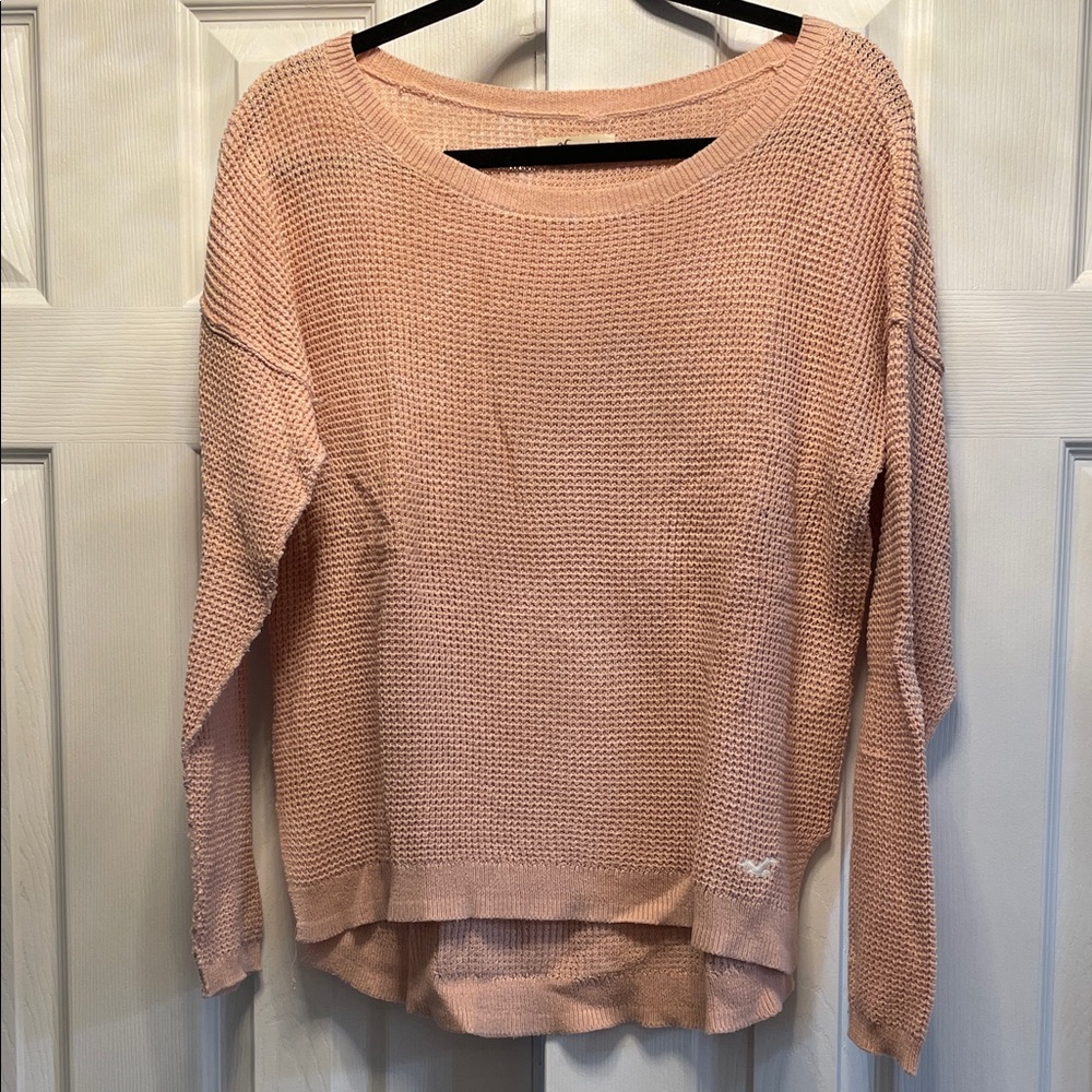 Hollister Light Pink Crew Neck Sweater